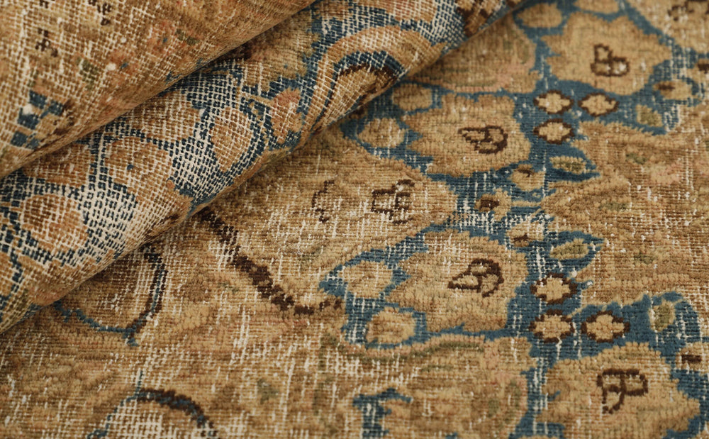 Vintage Royal Collection: Antique Persian Hand-Knotted Rugs in Stonewashed, Recoloured Finishes264 cm x 362 cm