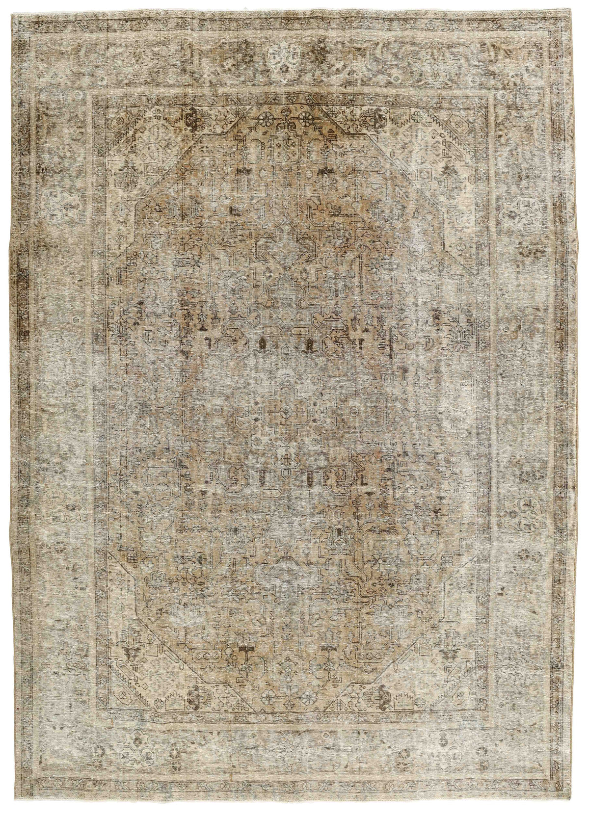 Vintage Royal Collection: Antique Persian Hand-Knotted Rugs in Stonewashed, Recoloured Finishes246 cm x 340 cm