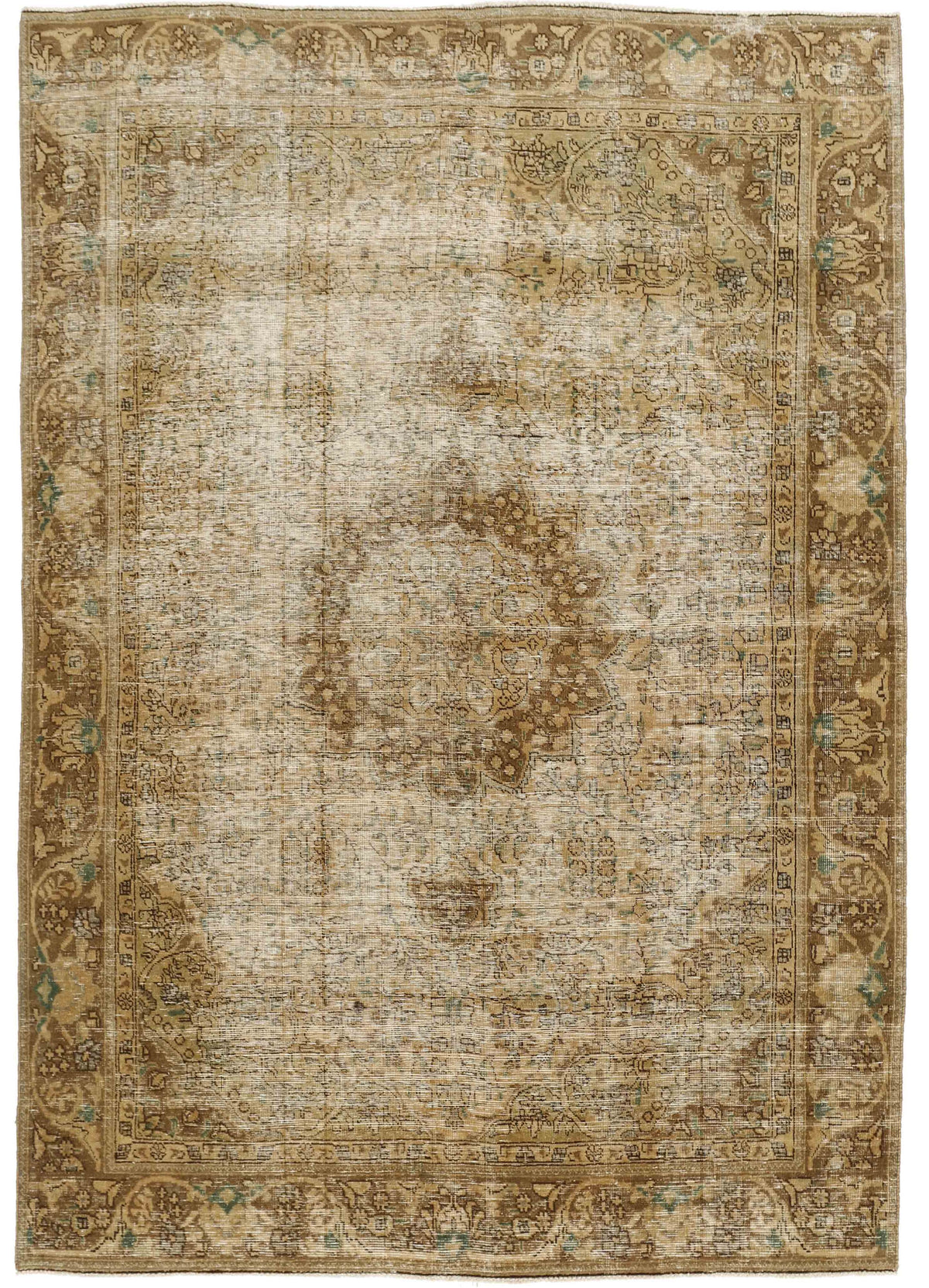 Vintage Royal Collection: Antique Persian Hand-Knotted Rugs in Stonewashed, Recoloured Finishes194 cm x 288 cm