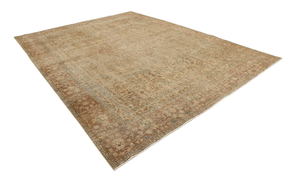 Vintage Royal Collection: Antique Persian Hand-Knotted Rugs in Stonewashed, Recoloured Finishes270 cm x 356 cm