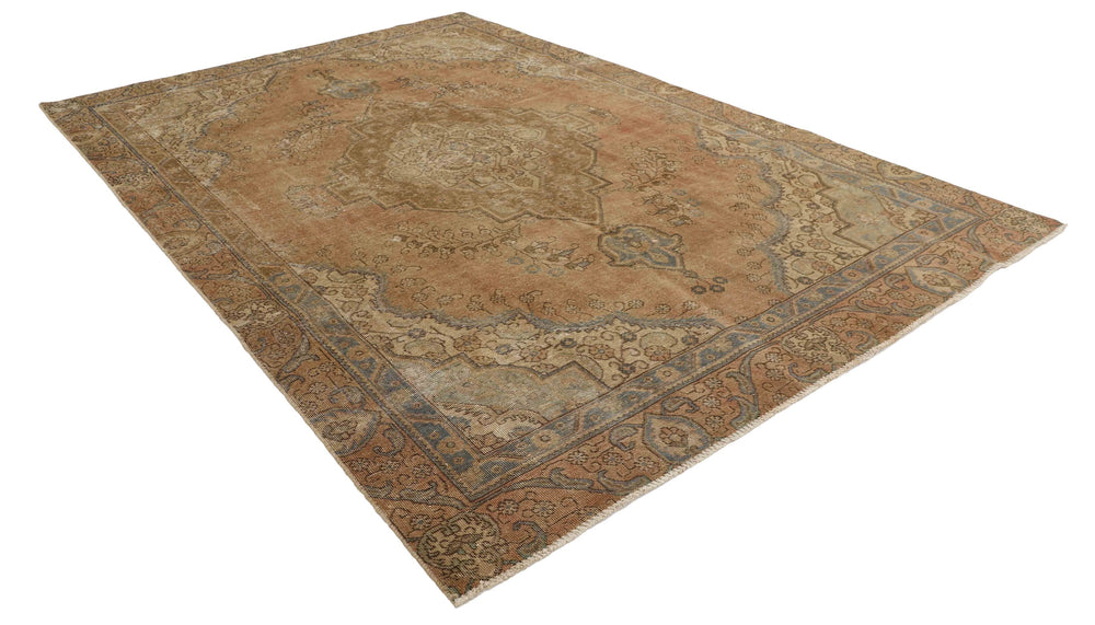 Vintage Royal Collection: Antique Persian Hand-Knotted Rugs in Stonewashed, Recoloured Finishes212 cm x 319 cm