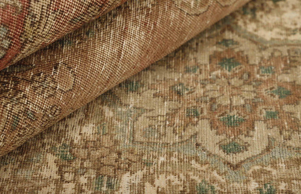 Vintage Royal Collection: Antique Persian Hand-Knotted Rugs in Stonewashed, Recoloured Finishes221 cm x 322 cm