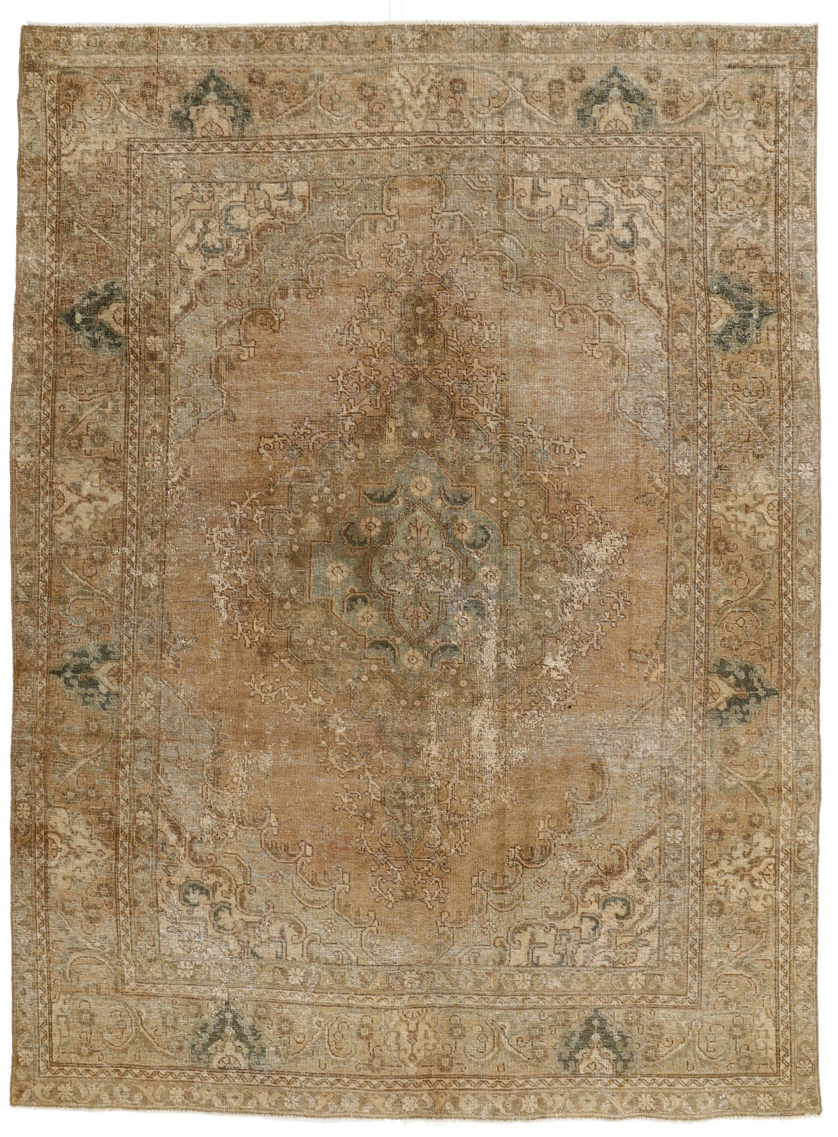 Vintage Royal Collection: Antique Persian Hand-Knotted Rugs in Stonewashed, Recoloured Finishes237 cm x 334 cm