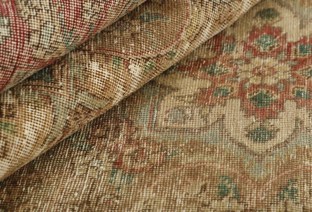 Vintage Royal Collection: Antique Persian Hand-Knotted Rugs in Stonewashed, Recoloured Finishes213 cm x 314 cm