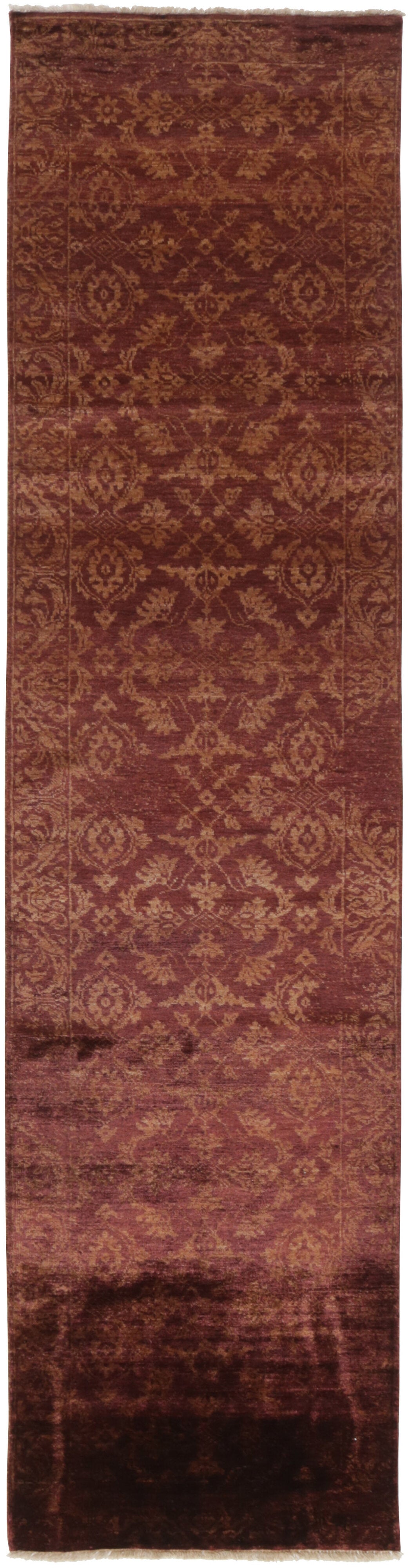 Elegant Hand Knotted Kashmir Rugs - The Damask Collection for Every Taste74 cm x 294 cm