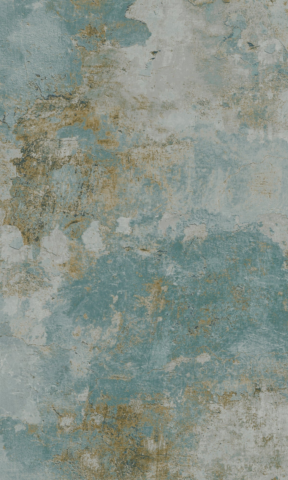 Aqua Old Concrete Effect Textured Wallpaper R8894