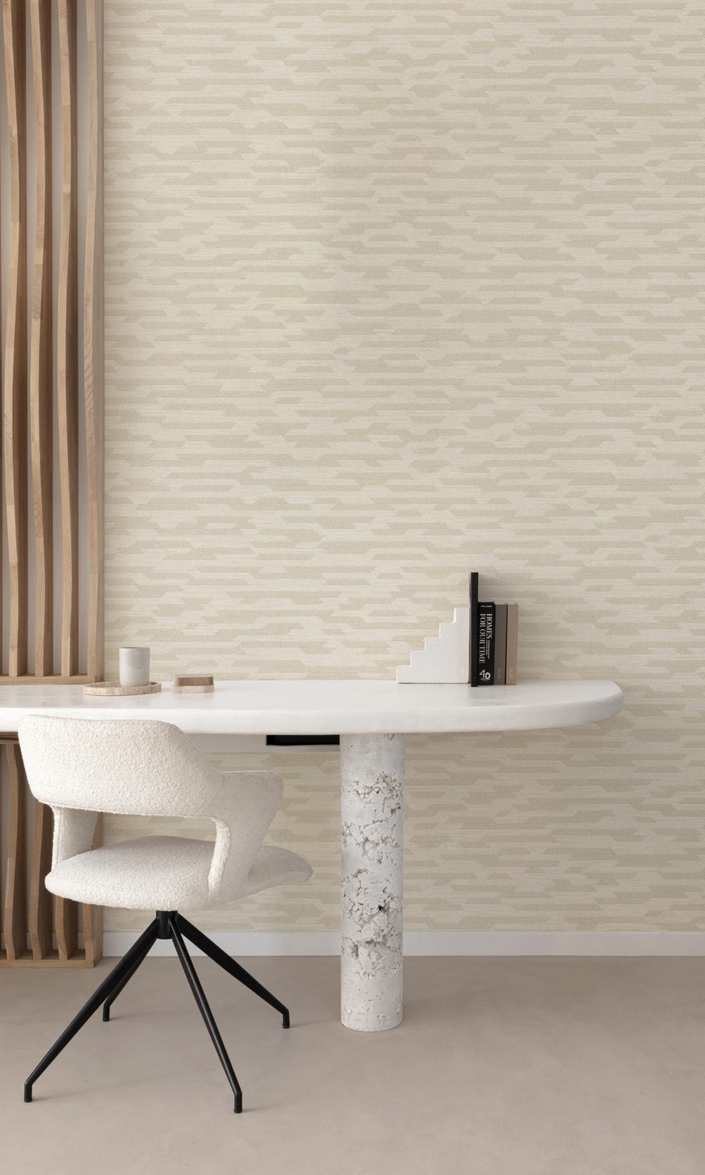 Beige Abstract Geometric Motives Wallpaper R9266