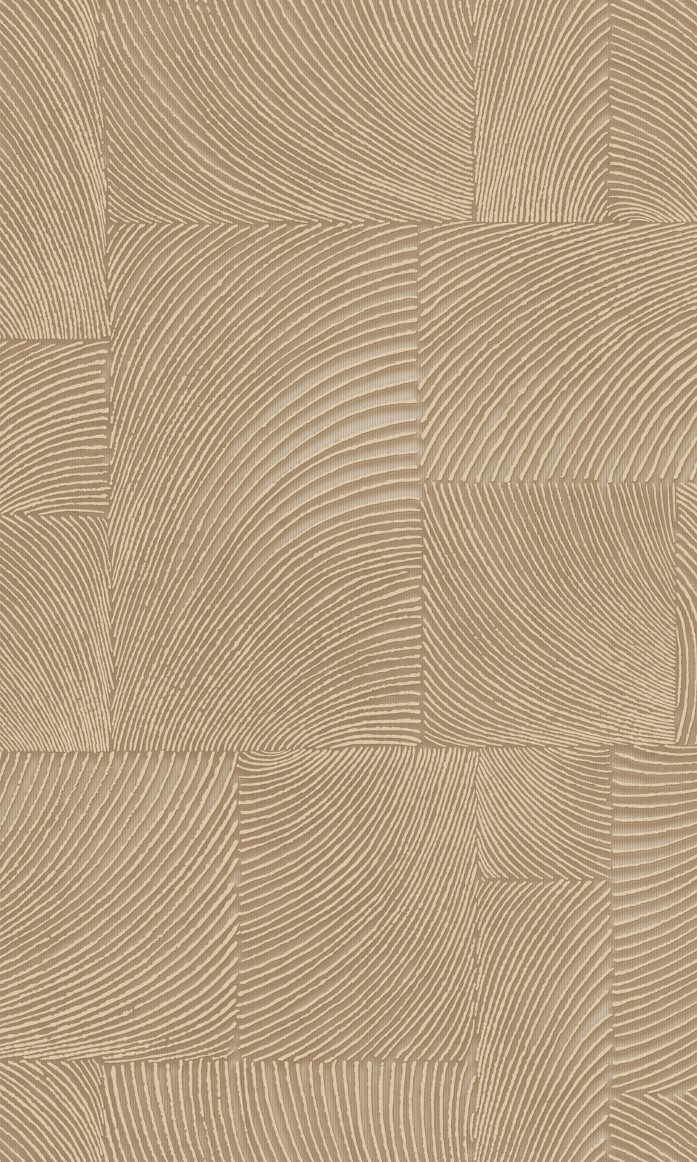 Beige Abstract Geometric Waves Wallpaper R9319