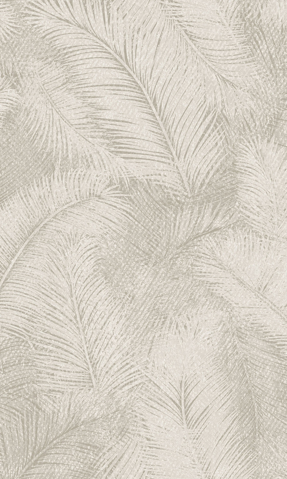 Beige Fine Feather Like Leaves Wallpaper R9217