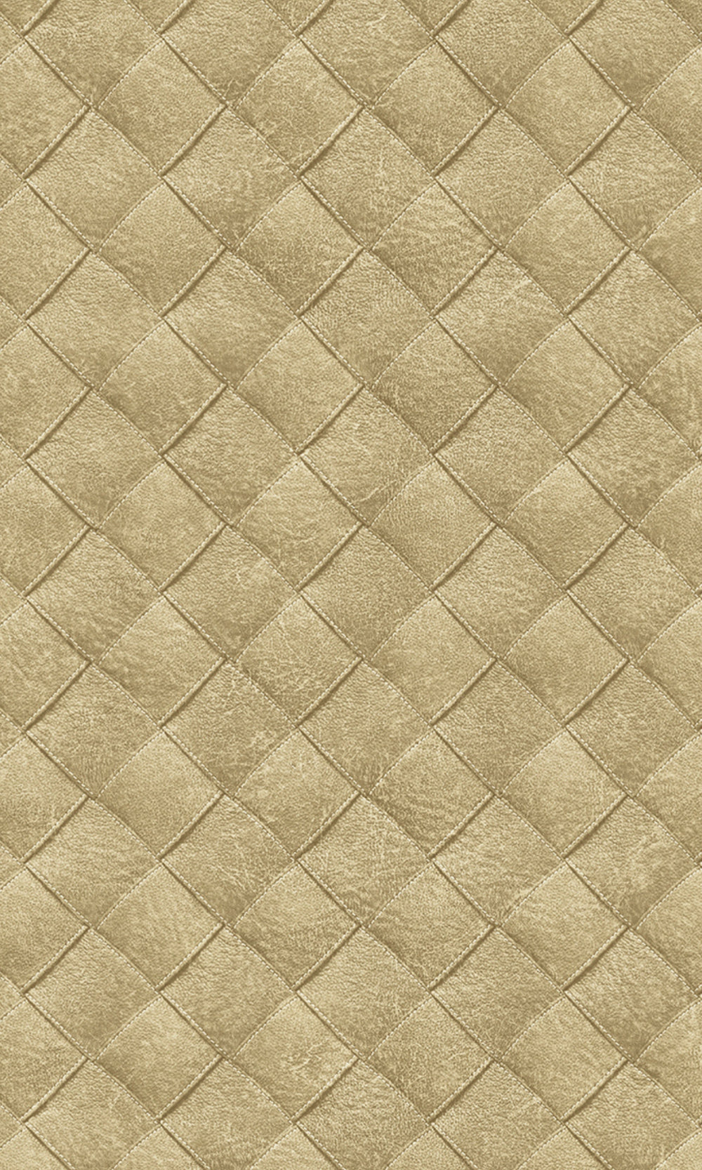 Beige Leather Patchwork Geometric Wallpaper R8244