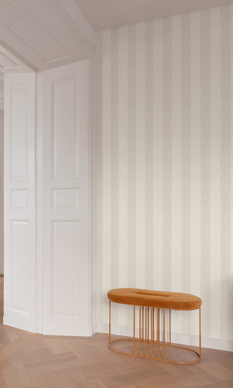 Beige Simple Stripes Wallpaper R8771