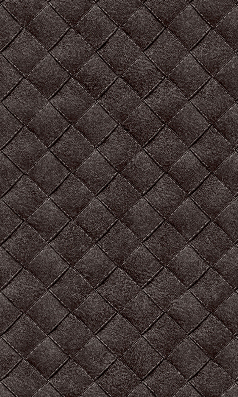 Black Leather Patchwork Geometric Wallpaper R8248