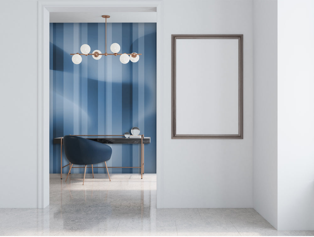 Blue Abstract Pale Blue Wall Mural M1324
