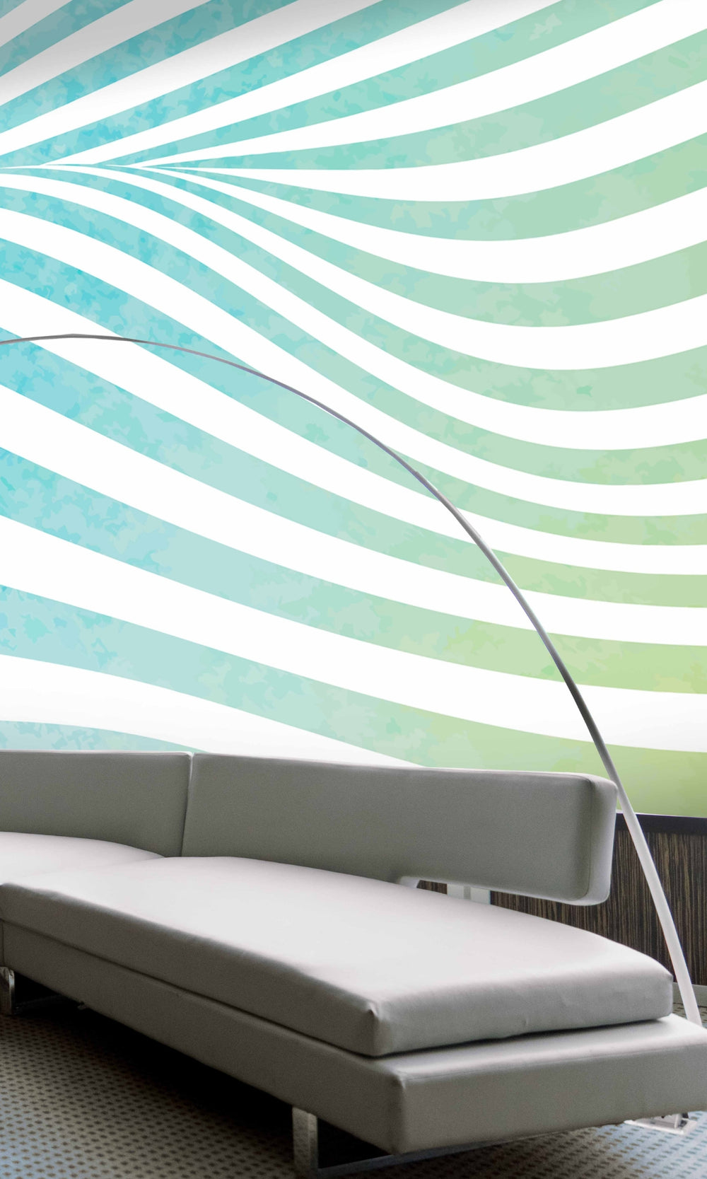 Blue Abstract Water Texture Mural Wallpaper M1392-Sample