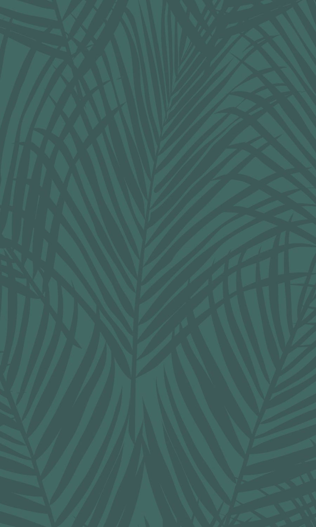 Blue Green Palm Leaves Tropical Wallpaper R8335