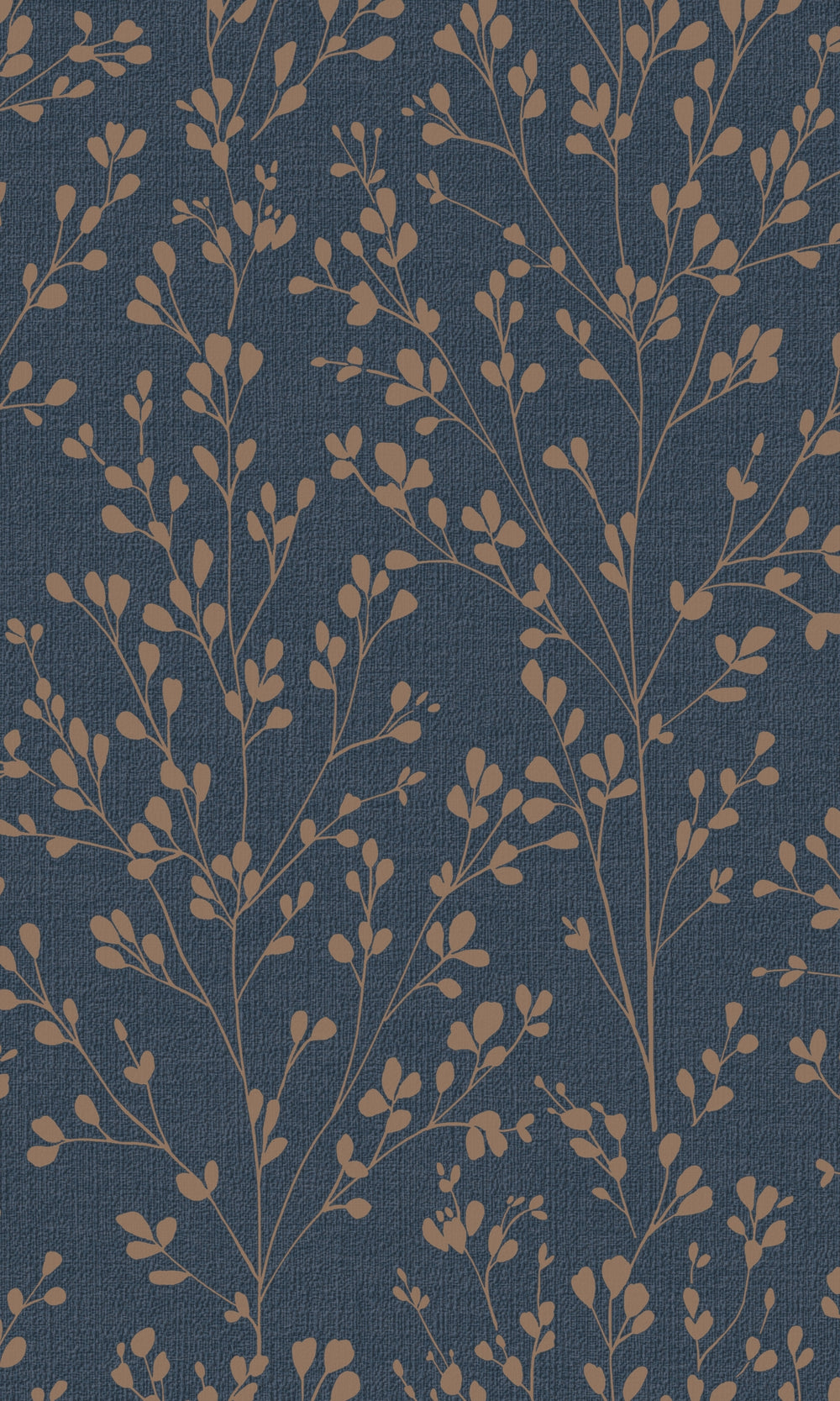 Blue Minimalist Tropical Leaves Wallpaper R9317