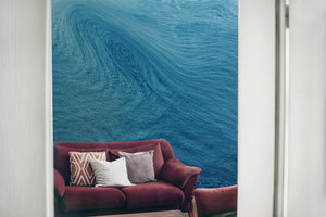 Blue Abstract Ocean Mural Wallpaper M1232