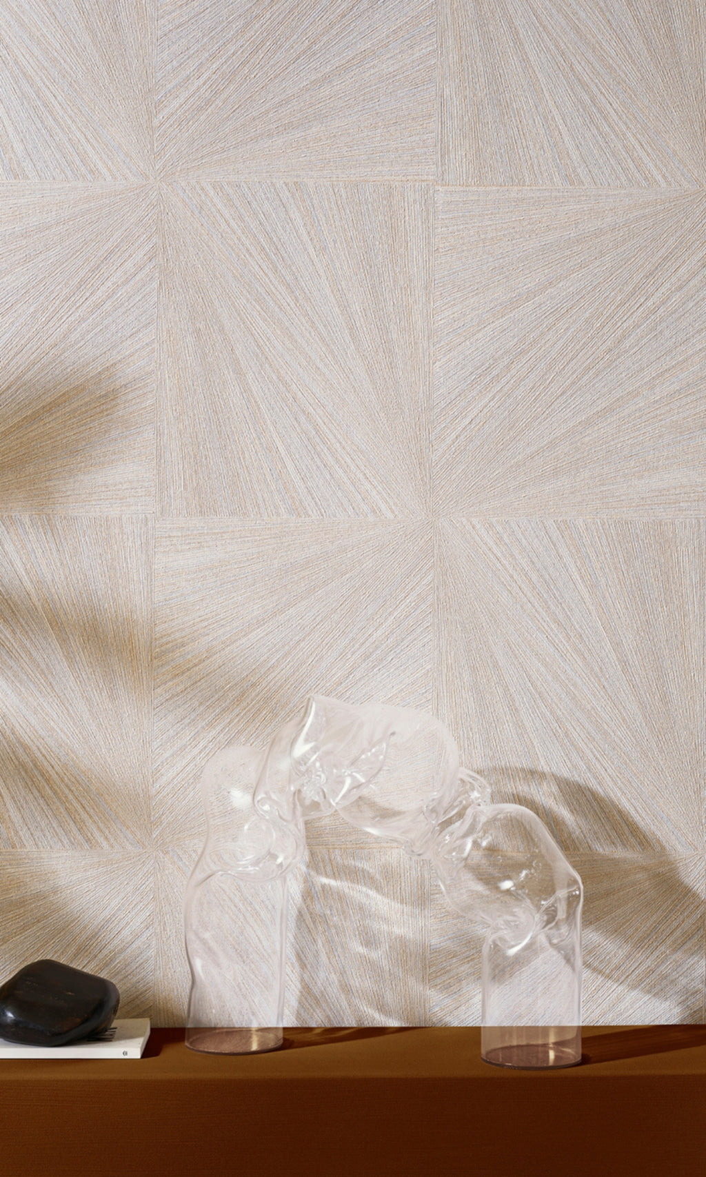 Brown Abstract Geometric Shapes Wallpaper R8668