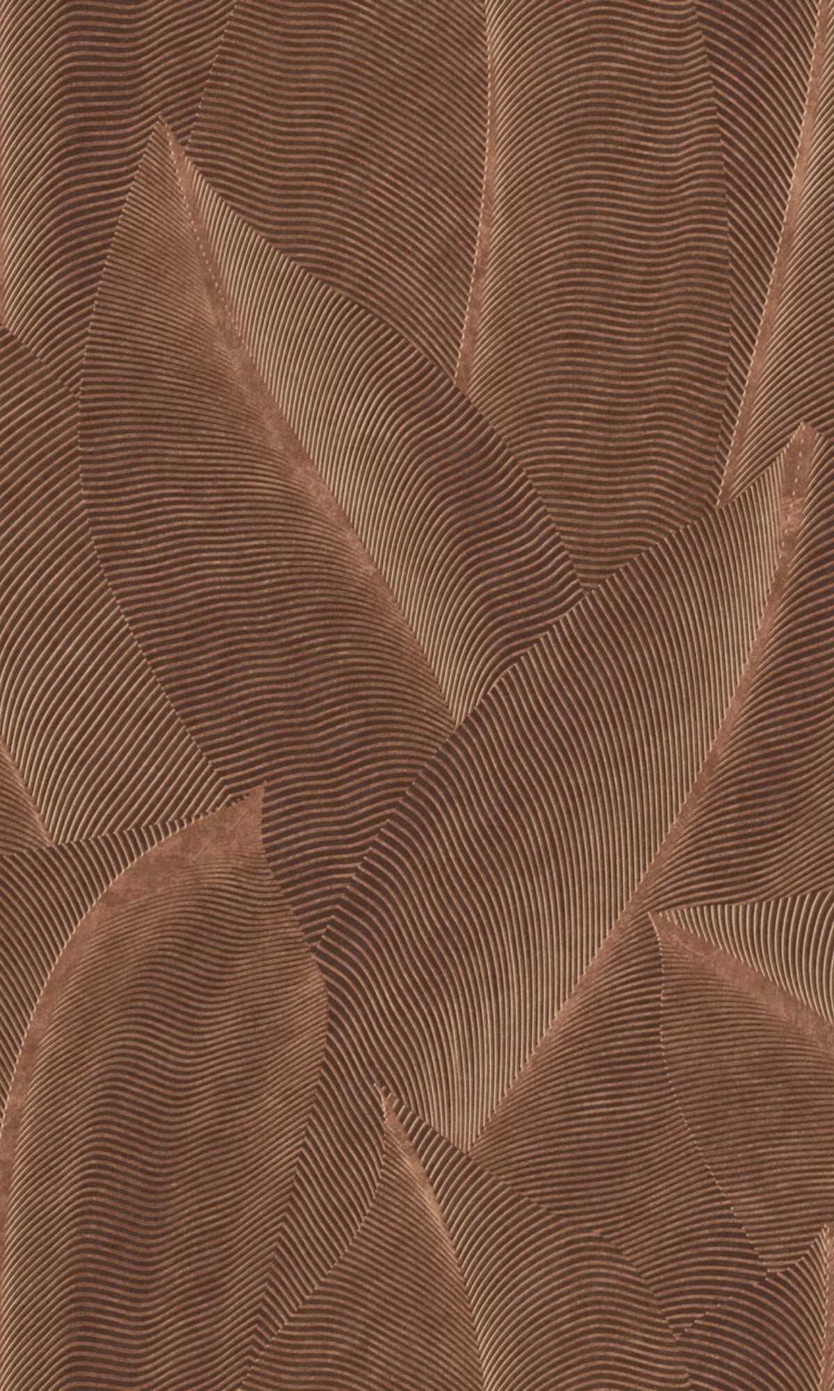 Brown Bold Digital Like Leaf Wallpaper R9032