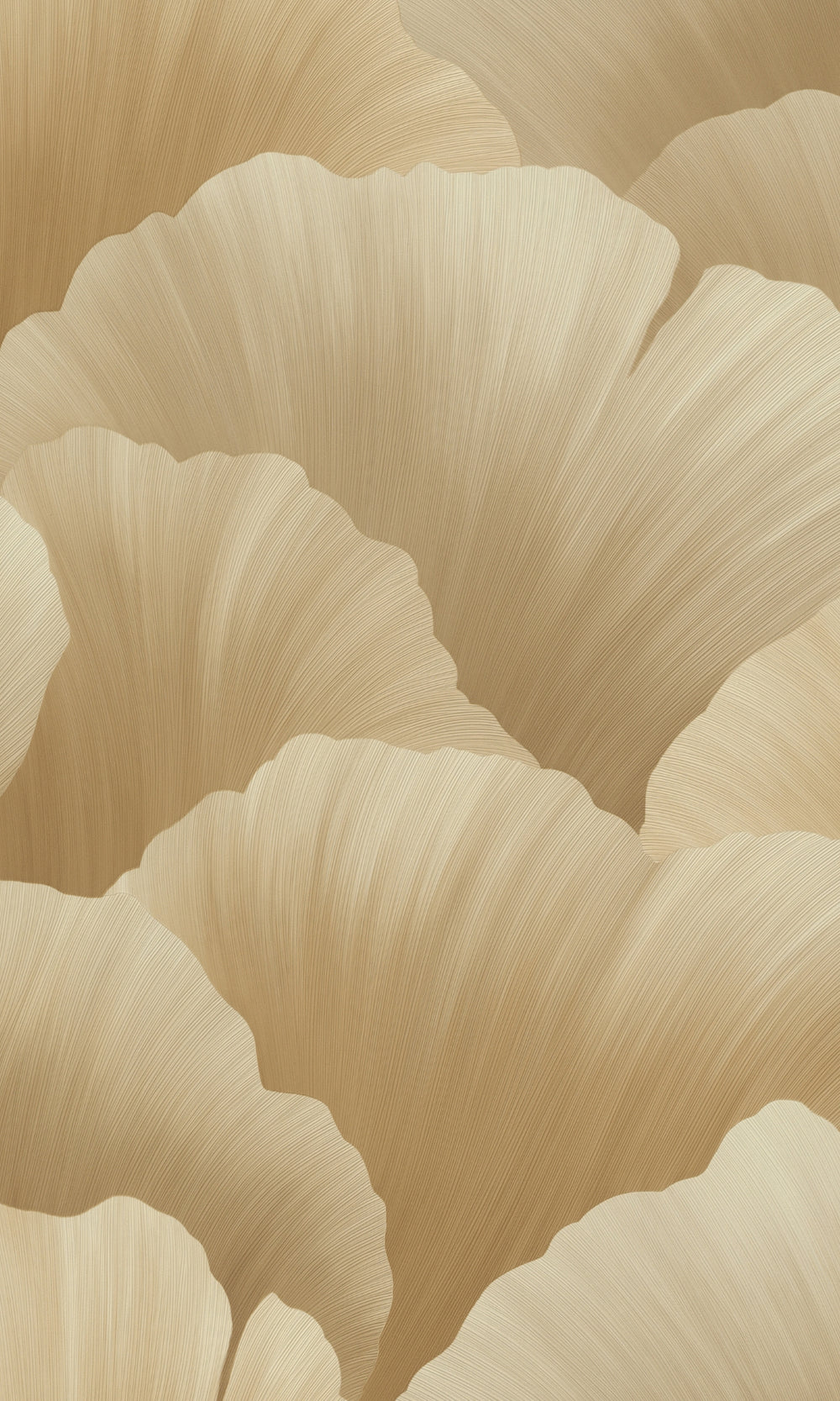 Brown Coral Like Petals Bold Floral Wallpaper R9255
