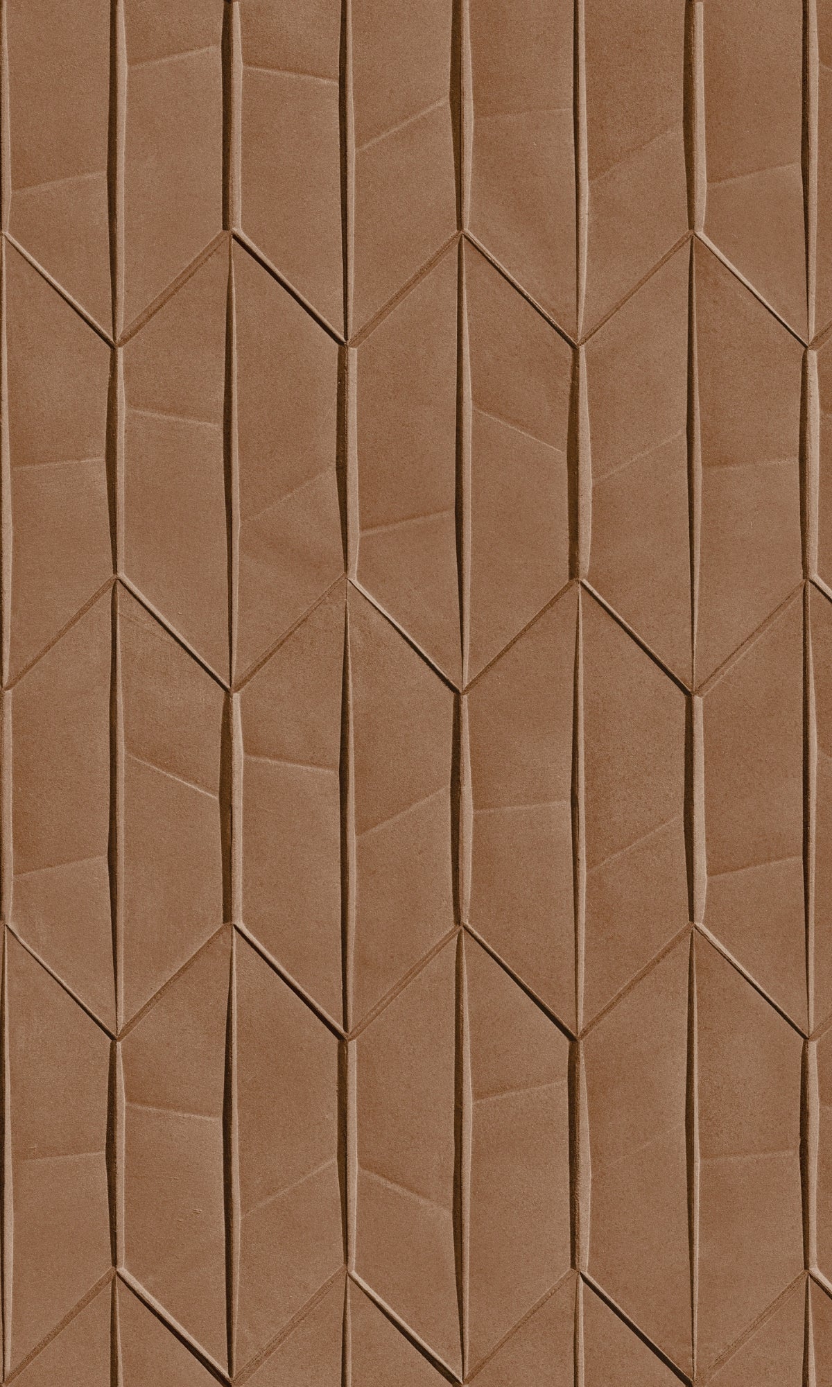 Brown Folded Paper like Geometric Wallpaper R9201