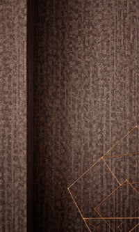 Brown Natural Herringbone Geometric Wallpaper R8594