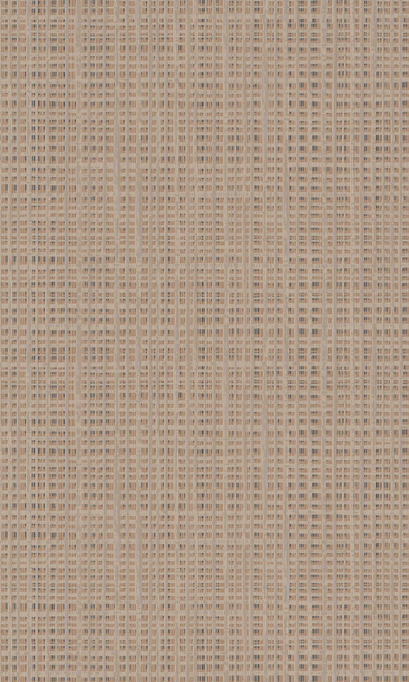 Brown Natural Weave Geometric Wallpaper R8616