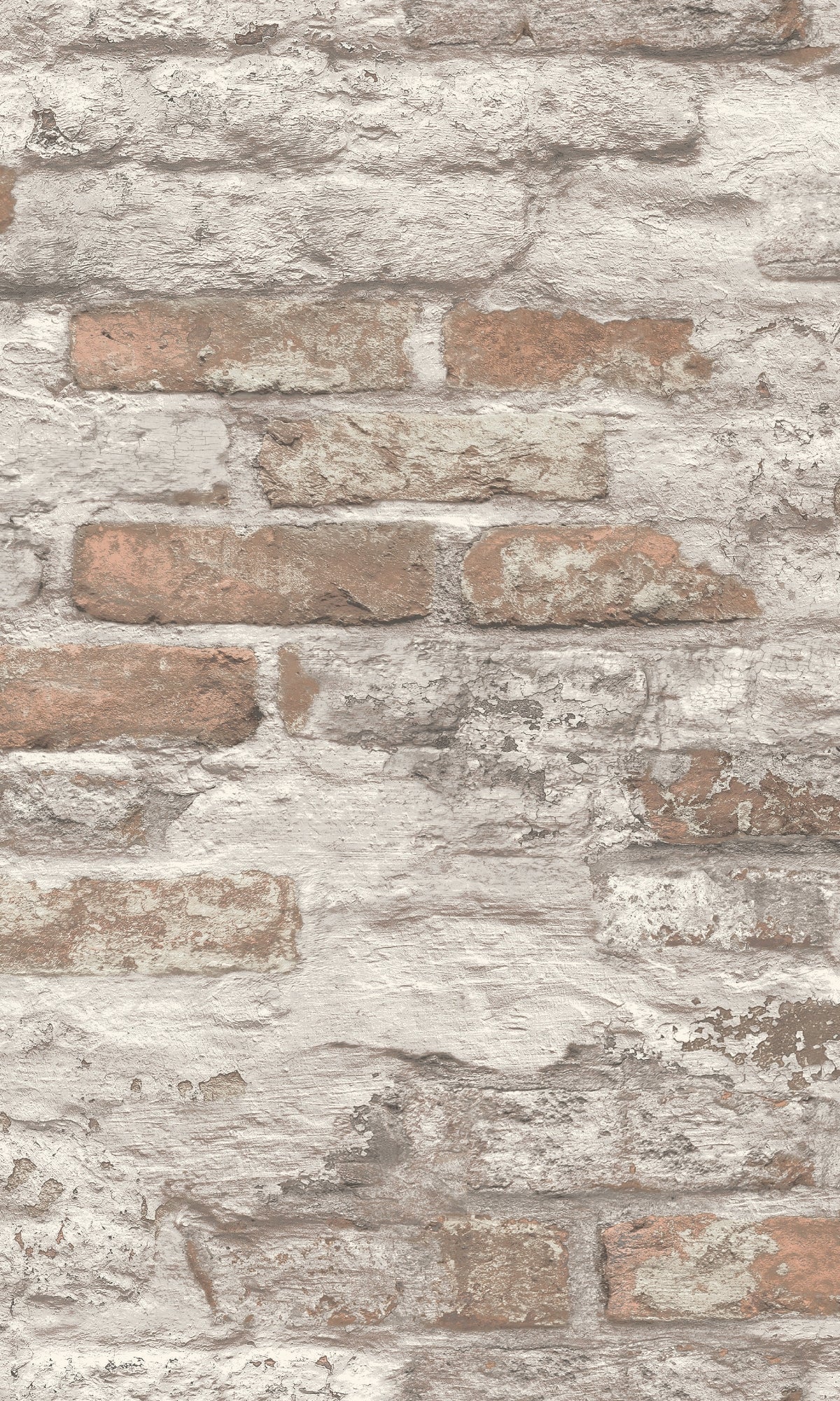 Brown & White Concrete Brick Effect Wallpaper R8388