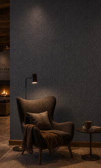Dark Grey Slate Triad Geometric Commercial Wallpaper C7008