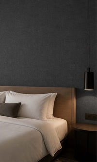 Black Luxor Faux Effect Commercial Wallpaper C7426