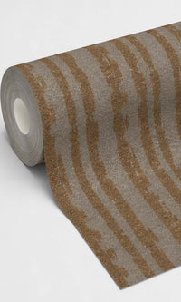 Gold Minimalist Stripe Textured Commercial Wallpaper C7440