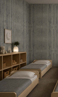 Silver Metallic Stripes Commercial Wallpaper C7441