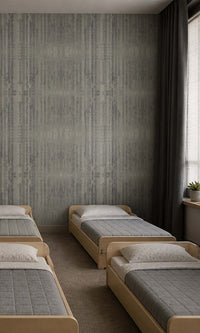 Silver Metallic Stripes Commercial Wallpaper C7441