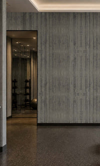 Silver Metallic Stripes Commercial Wallpaper C7441