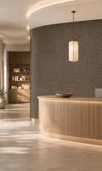 Dark Grey faux Commercial Wallpaper C7452
