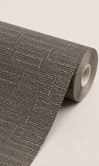Dark Grey faux Commercial Wallpaper C7452