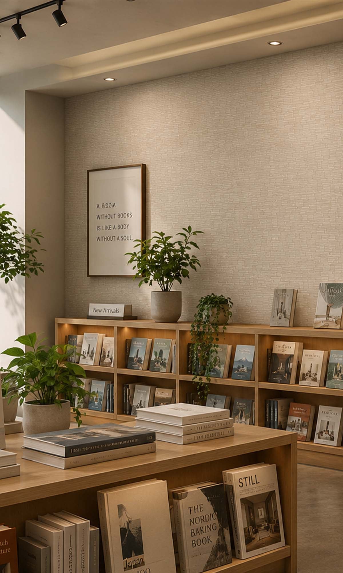 Ecru Faux Commercial Wallpaper C7453