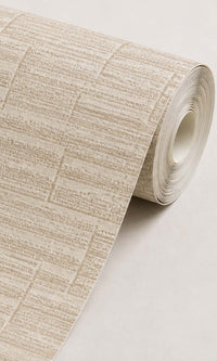 Ecru Faux Commercial Wallpaper C7453