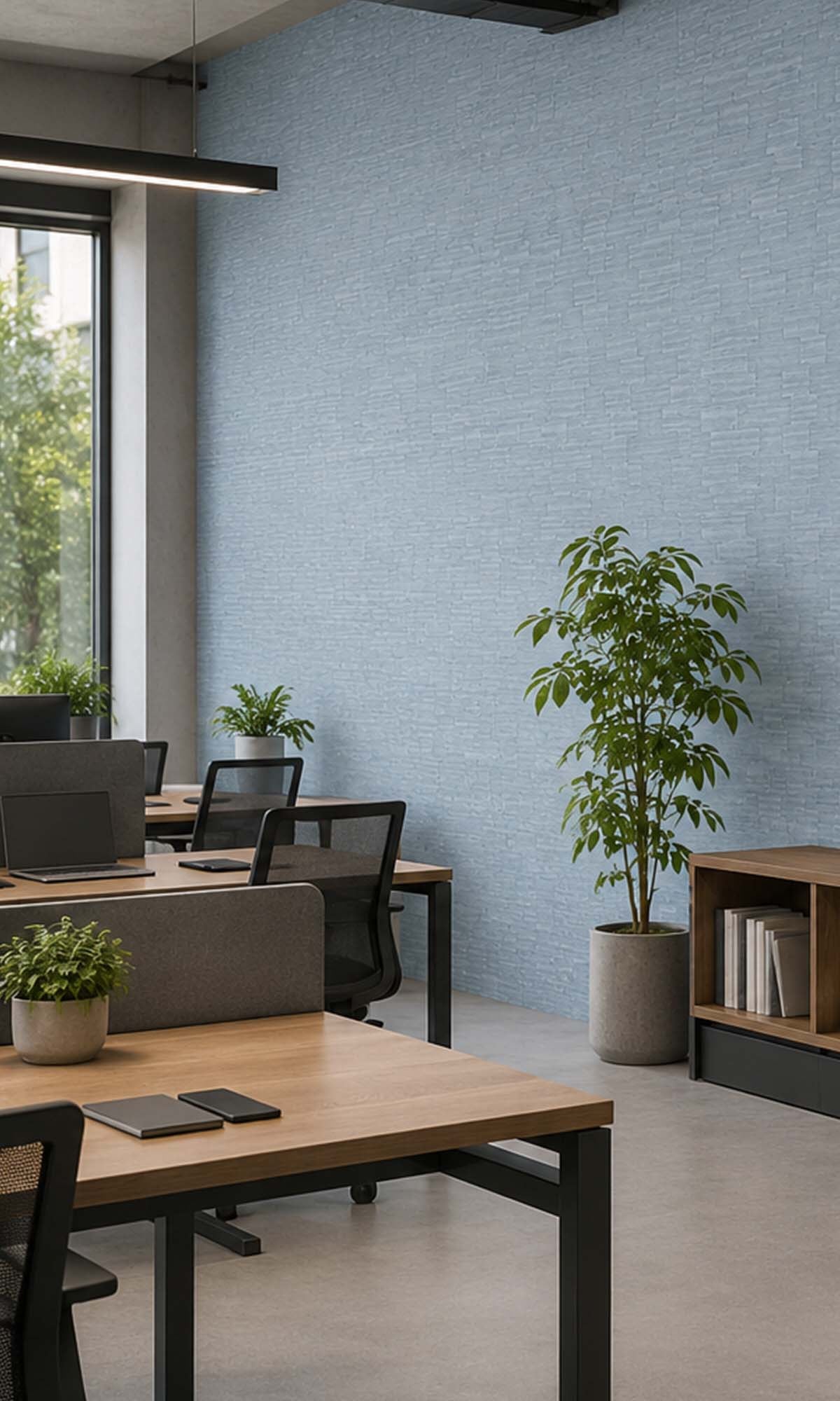 Light Wash Denim Faux Commercial Wallpaper C7454