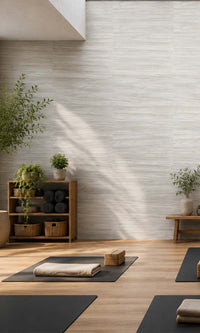 Winter White Metallic Abstract Commercial Wallpaper C7462