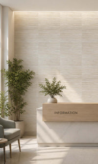 White & Beige Metallic Weave Commercial Wallpaper C7463