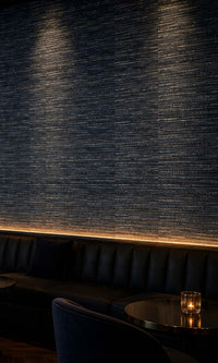 Indigo Metallic Weave Commercial Wallpaper C7468