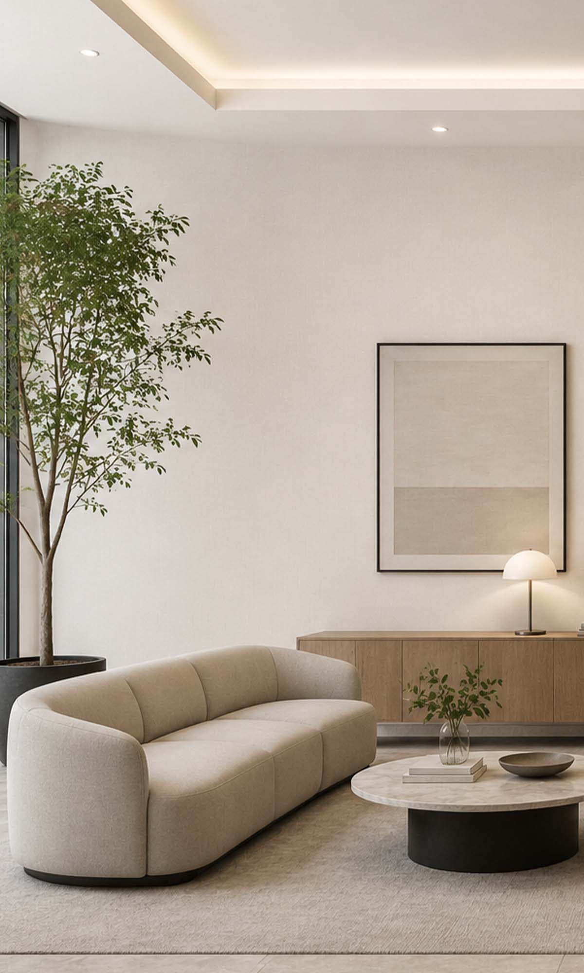 Calming Cream Plain Linen Commercial Wallpaper C7528