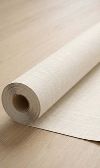 Calming Cream Plain Linen Commercial Wallpaper C7528