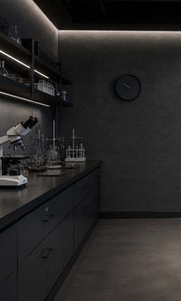 Black Grasscloth Commercial Wallpaper C7541