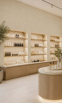 Ivory Linen Like Commercial Wallpaper C7542