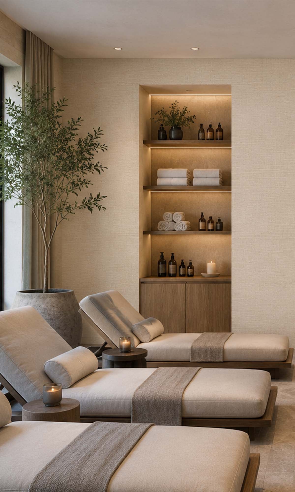 Ivory Linen Like Commercial Wallpaper C7542