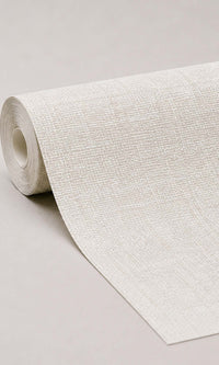 Beige Linen Like Commercial Wallpaper C7543