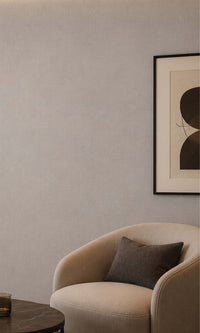 Cream Linen Fabric-back Commercial Wallpaper C7546