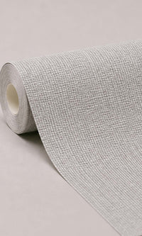 Cream Linen Fabric-back Commercial Wallpaper C7546